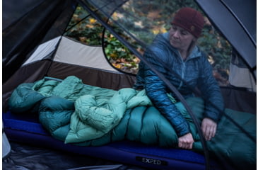 Image of Exped Comfort -10C 15F Sleeping Bag, Left, Cypress, Medium, 7640277842755