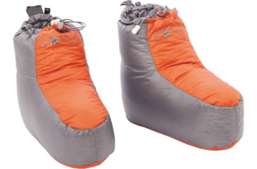 Image of Exped Down Booties, Unisex, Medium, Terracotta/Grey 7640120112486
