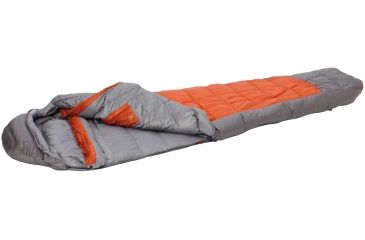 Image of Lite 500 Sleeping Bag 800 Goose Down 3 Season-Terra Cotta-Large-Left