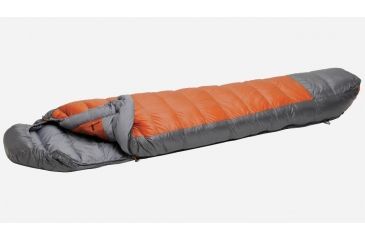 Image of Exped Lite 500 Sleeping Bag, Terracota/Grey, Small Right, 7640120118587