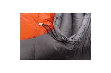 Image of Exped Lite 500 Sleeping Bag, Terracota/Grey, Small Right, 7640120118587