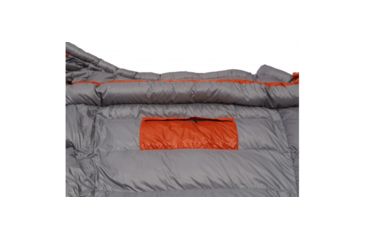 Image of Exped Lite 500 Sleeping Bag, Terracota/Grey, Small Right, 7640120118587