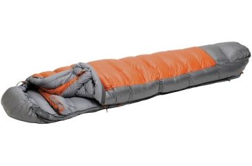 Image of Lite 700 Sleeping Bag 800 Goose Down 3 Season-Terra Cotta-Large-Right
