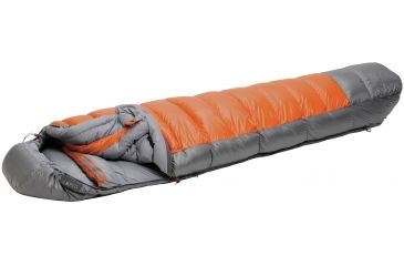 Image of Lite 900 Sleeping Bag 800 Goose Down 4 Season-Terra Cotta-Medium-Left