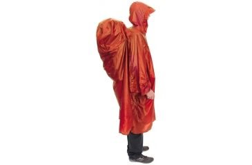 Image of Exped Pack Poncho UL-Terra Cotta-Small