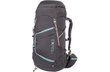 Image of Exped Traverse 35 L Pack-Black/Sky Blue-S/M