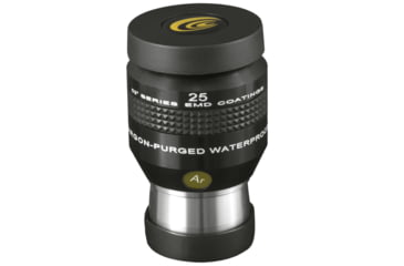 Image of Explore Scientific 25 mm 52 Degrees Series Waterproof Eyepiece, Black w/ white lettering, ES logo, EPWP5225-01