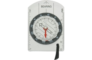 Image of Explorer Baseplate Compass, Measures 2 3/4in X 2in, Clear Acrylic Construction With Black Cord Lanyard, Black, EXP25