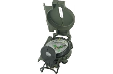 Image of Explorer Compass OD Green Case w/ White Face EXP29