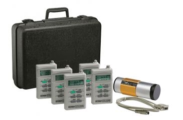 Image of Extech Instruments Dosimeter Kit, 5 Pack With Calibrator, 407355-KIT-5