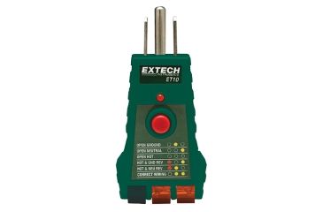 Image of Extech Instruments Gfci Receptacle Tester, ET10