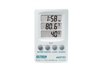 Image of Extech Instruments Indicator, Rh/Temp W/Clock, 445702