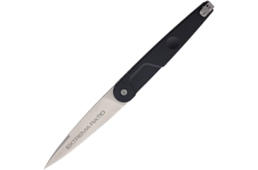 Image of Extrema Ratio BD4 R Linerlock Folding Knife, 4.75in satin finish Bohler N690 stainless blade, Black anodized aluminum handle, 0496SAT