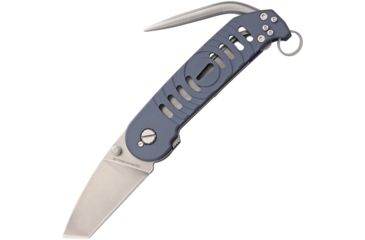 Image of Extrema Ratio BF2V Linerlock w/Marlin Spike Folding Knife,2.5in,Bohler N-690 Steel,Tanto,Gray,Aluminum Handle EX135BF2V
