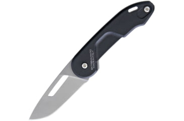 Image of Extrema Ratio BFO CD Linerlock SW Folding Knife, 2.25in Stonewash Bohler N690 SS Drop Point, Black Nylon Handle, Thumb Pull, Pocket Clip, Black, 04.1000.0460/SW