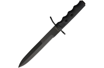 Image of Extrema Ratio C.N.1 Operativo Knife, 7.63 black MIL-C-13924 burnished Bohler N690 stai, Black finger grooved Forprene handle, 0190-BLKOP