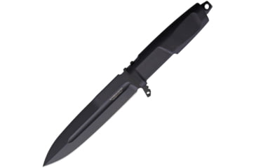 Image of Extrema Ratio Contact Fixed Blade Black Knife, 6.38 black MIL-C-13924 burnished Bohler N690 stai, Black Forprene handle, 0215BLK