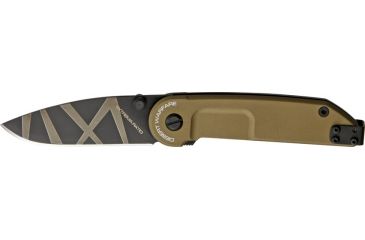 Image of Extrema Ratio Desert Warfare Folding Knife, 4in closed, 2.75in, Cobalt Steel Drop Point, Desert Tan Anodized Anticordal Handle EX135BF1WCD