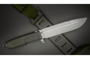 Image of Extrema Ratio DMP Fixed Blade Knife, 6in, N690 Stainless Blade, Ranger Green Forprene Handle, 04.1000.0219/GRN