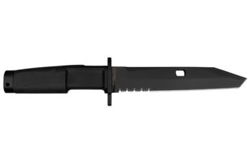 Image of Extrema Ratio Fulcrum Combat Knife Fixed Blade Knife, 7.13 in, Bohler N690 Stainless Blade, Tanto Blade, Black Forprene Handle, 04.1000.0304/BLK