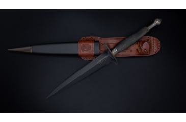 Image of Extrema Ratio Herring NE Fixed Blade Knives, 6.57 in, Bohler N690 Stainless, Dagger Blade, Brass Handle, 04.1000.0319/BL-OR-N