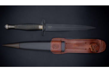 Image of Extrema Ratio Herring NE Fixed Blade Knives, 6.57 in, Bohler N690 Stainless, Dagger Blade, Brass Handle, 04.1000.0319/BL-OR-N