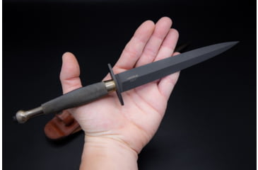 Image of Extrema Ratio Herring NE Fixed Blade Knives, 6.57 in, Bohler N690 Stainless, Dagger Blade, Brass Handle, 04.1000.0319/BL-OR-N