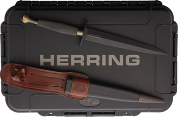 Image of Extrema Ratio Herring NE Fixed Blade Knives, 6.57 in, Bohler N690 Stainless, Dagger Blade, Brass Handle, 04.1000.0319/BL-OR-N