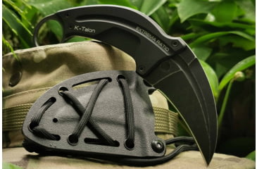 Image of Extrema Ratio K-Talon SW Fixed Blade Knife, 2.75in, N690 Stainless Karambit Blade, Black Anodized Aluminum Handle, 04.1000.0224/DKS