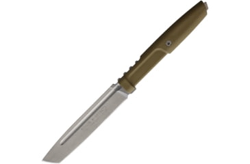 Image of Extrema Ratio Mamba HCS Knife, 4.5 stonewash finish Bohler N690 stainless tanto , Hybrid Coyote Sage Forprene handle, 1000.0477/HCS