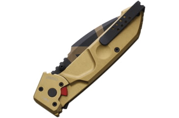 Image of Extrema Ratio MF1 Linerlock Desert Warfare Folding Knife, 3.63 in, Bohler N690 Stainless, Tanto Blade, Tan Anodized Aluminum Handle, 04.1000.0133/DW