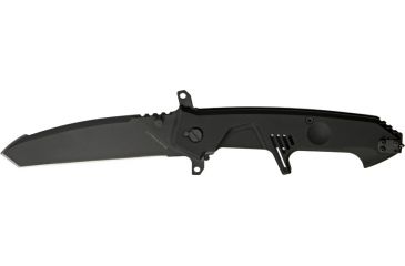 Image of Extrema Ratio MF3 Ingredior Folding Knife, 4.25in, Black Cobalt Steel Tanto, Black Anodized Anticorodal Handle EX133MF3T