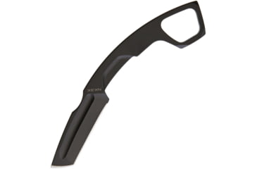 Image of Extrema Ratio NK3 K Neck Knife Fixed Blade Knife, 6.75in Overall, 2.75in Tanto Blade, Glass Breaker, One Piece Black Mil-C-13924 Burnished N690 SS Black Kydex Neck Sheath, Black, 04.1000.0213BLK
