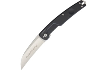 Image of Extrema Ratio Panthera Linerlock Folding Knife, 3.88in Satin Bohler N690 SS Wharncliffe Blade, Black Anodized Aluminum Handle, Extended Tang, Black, 04.1000.0135SAT
