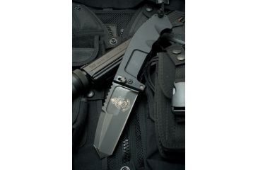 Image of Extrema Ratio RAO Folder Folding Knife,Cobalt Steel Blade, Black Anodized Aluminum Alloy Handle EX130RAO