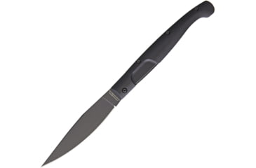 Image of Extrema Ratio Resolza Linerlock Folding Knife, 4.5in Bohler N690 SS Blade, Black Anodized Aluminum Handle, Black Mil-C-13924 Burnished Blade, Black, 04.1000.0137/BLK