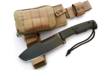 Image of Extrema Ratio Selvan Fixed Blade Knife,Desert Tan Sheath System EX129SELD