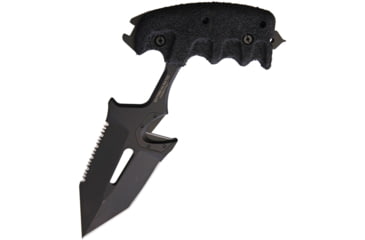Image of Extrema Ratio Sere 2 Push Dagger Knife, 5.88 partially serrated Bohler N690 stainless dag, Black finger grooved Forprene handle, 01-1000.-0494BLK