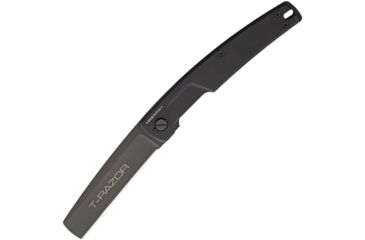 Image of Extrema Ratio T Razor Black Folding Knife,3.75in,Bohler N-690 Steel,Black,Aluminum Handle EX1000138