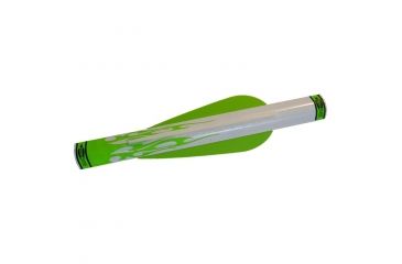 Image of Extreme Crossbow Shrink Fletch, Green/White 3 in. Vanes 6 pk. SF3XB-GN6