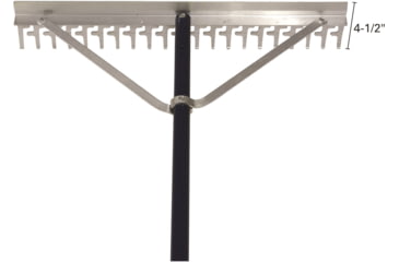 Image of Extreme Max 24 Commercial Grade Screening Rake For Beach And Lawn Care w/ 66 Handle, 3005.4233