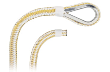 Image of Extreme Max 3006.2376 Boattector Premium Double Braid Nylon Anchor Line With Thimble - 1/2in, White &amp; Gold, 3006.2376