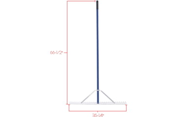 Image of Extreme Max 36 Commercial Grade Screening Rake For Beach And Lawn Care w/ 66 Handle, 3005.4095