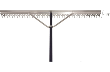 Image of Extreme Max 48 Commercial Grade Screening Rake For Beach And Lawn Care w/ 66 Handle, 3005.4236