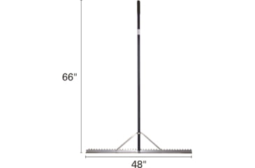 Image of Extreme Max 48 Commercial Grade Screening Rake For Beach And Lawn Care w/ 66 Handle, 3005.4236