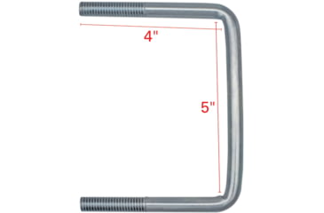 Image of Extreme Max 5 U Bolt For High Mount Spare Tire Carrier, 3001.0064, Pack of 2, 3001.0077