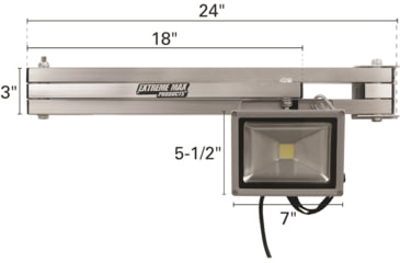 Image of Extreme Max Adjustable Aluminum Swing Arm LED Industrial Work Light For Warehouse Race Trailer Shop Garage Workbench, 5001.6065