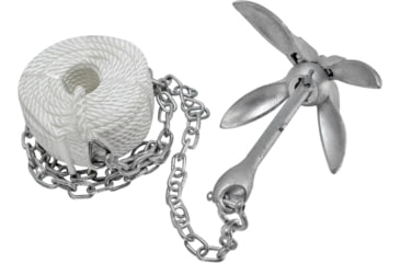Image of Extreme Max Boattector Complete Grapnel Anchor Kit For Boats Jon Boats Flat Bottoms Inflatable Boats Etc. 5.5 Lbs., 5.5lbs., 3006.6705