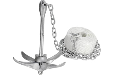 Image of Extreme Max Boattector Complete Grapnel Anchor Kit For Boats Jon Boats Flat Bottoms Inflatable Boats Etc. 5.5 Lbs., 5.5lbs., 3006.6705