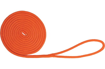 Image of Extreme Max Boattector Double Braid Nylon Dock Line - 3/8in x 20, Neon Orange, 3006.2439